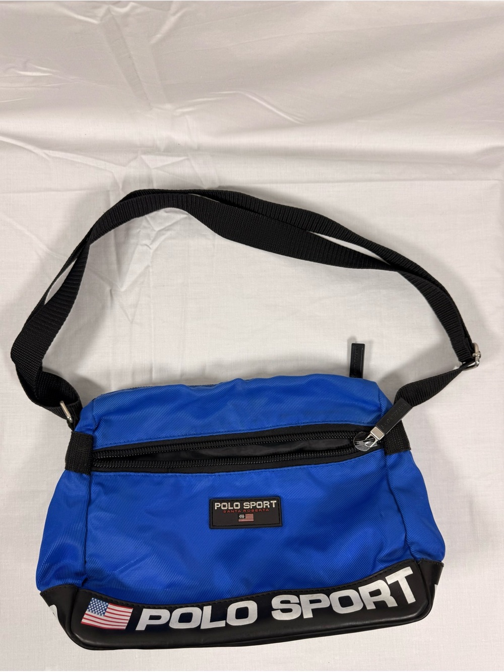 Polo by Ralph Lauren Royal Blue and Black Polo Sport Crossbody Bag